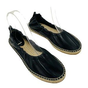& Other Stories Flats Calf Leather Black 38 7 Espadrille Ballet Flats Shoes